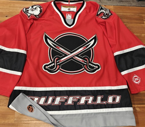 Vintage Koho Buffalo Sabres Red Alternate Jersey Butterknives Air-knit Canada L