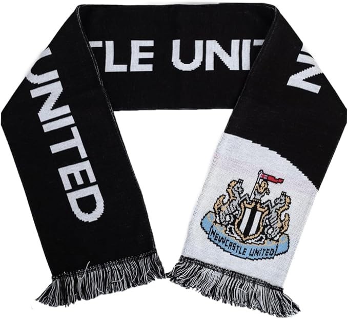 Newcastle United FC Scarf Diagonal Gift For Fan Supporter Official Licensed New