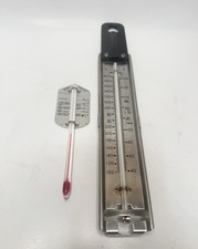 Vintage Collectible Glass Meat Thermometers Lot Of 2 Taylor Acu-rite Made in USA