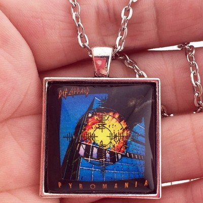 Def Leppard Pyromania Allen Campbell Collen Elliott Savage Keychain or Necklace