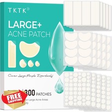 TKTK Large Pimple Patches 60x20mm 300 Count XL Acne Bandages