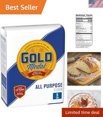 All Purpose Baking Flour - Perfect 5 lb Bag for Everything from Breads to Cakes