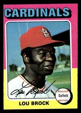 1975 Topps #540 Lou Brock EX (B)