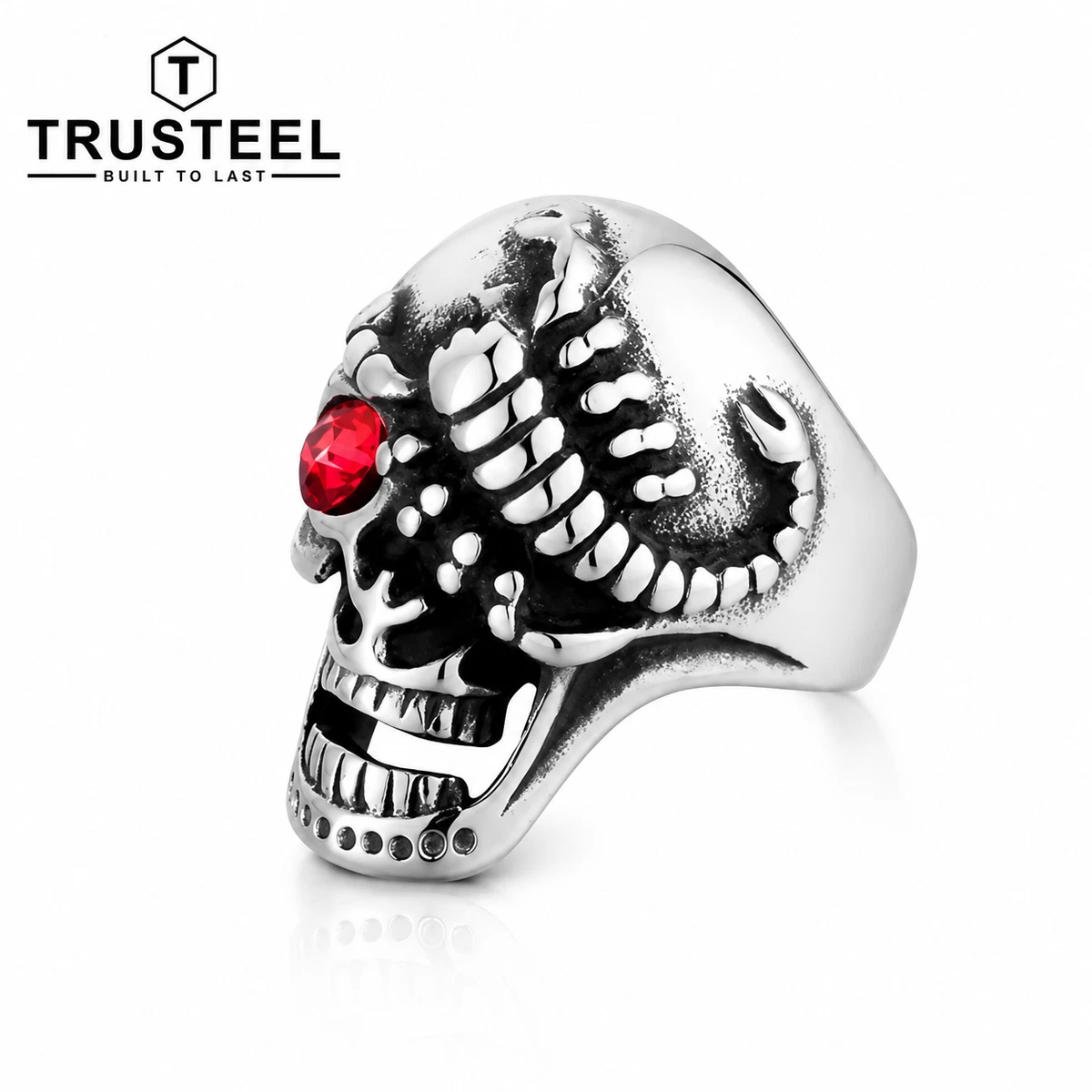 Skeletons & Skulls Red Rings for Men for sale | eBay