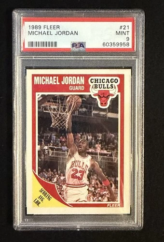 1989-90 Fleer - Michael Jordan #21 PSA 9 Mint - Chicago Bulls