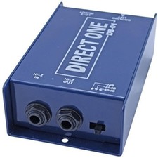 Passive Di direct box 1/4" instrument to balanced  unbalanced XLR