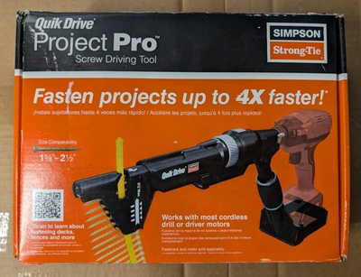 #ad Simpson Strong Tie QDPROJECTPRO Quik Drive Project Pro Screw Driving Tool $95.00