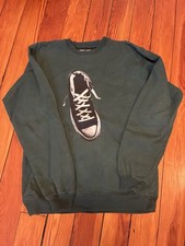 Vintage Converse Green Pullover Sweatshirt Youth Large