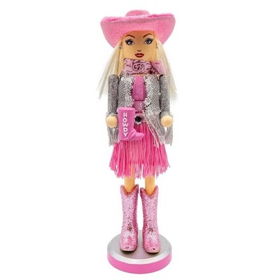 Kurt Adler Wooden Nutcracker Collection, Honky Tonk Cowgirl, 12''