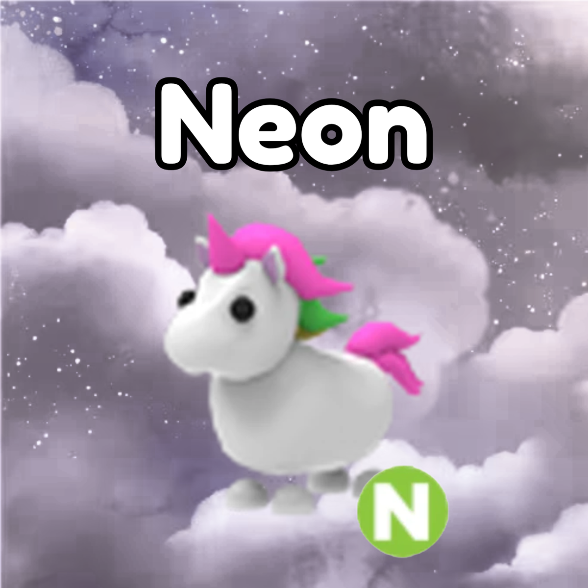Unicorns - Fly Ride - Neon - Mega Neon | Adopt From Me Today