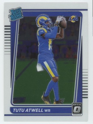 2021 Donruss Optic Rated Rookie Tutu Atwell Rookie Los Angeles Rams #220