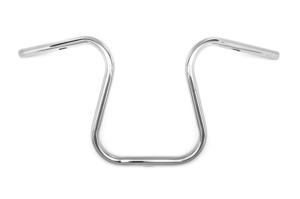Anfora 14 in. High Handlebars - 1 inch (25mm) Chrome - Highway Hawk H55-4011