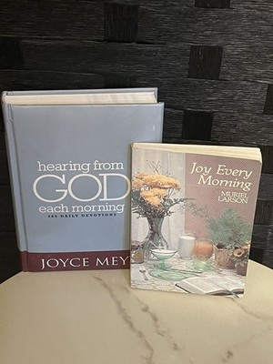 set of 2 books Hearing from God Each Morning 365 Daily Devotions & every morning