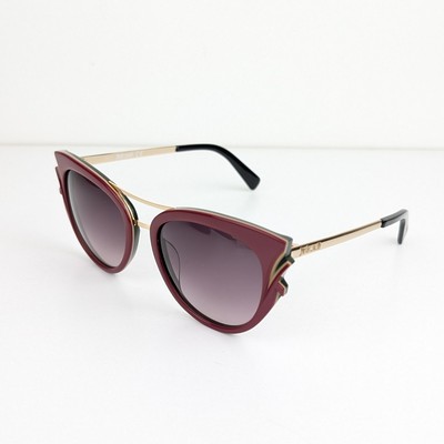 Just Cavalli Burgundy Sunglasses New Just Cavalli JC864S 71S Burgundy Cat Eye Plastic Sunglasses  main image 4