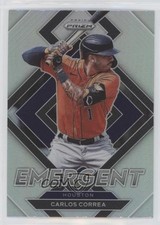 2022 Panini Prizm Emergent Silver Prizm Carlos Correa #E-6 0s1o