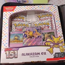Pokémon Alakazam ex Collection Box Scarlet & Violet 151 3 Cards 4 Packs