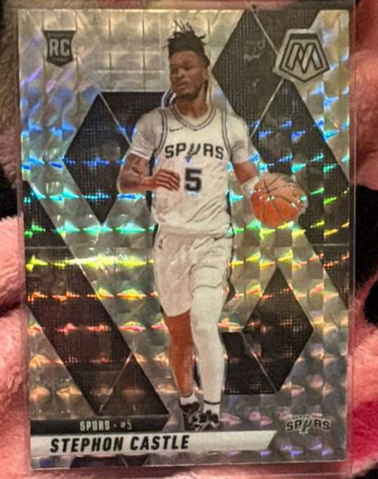 2024-25 Panini Mosaic-Stephon Castle Silver Mosaic RC #236