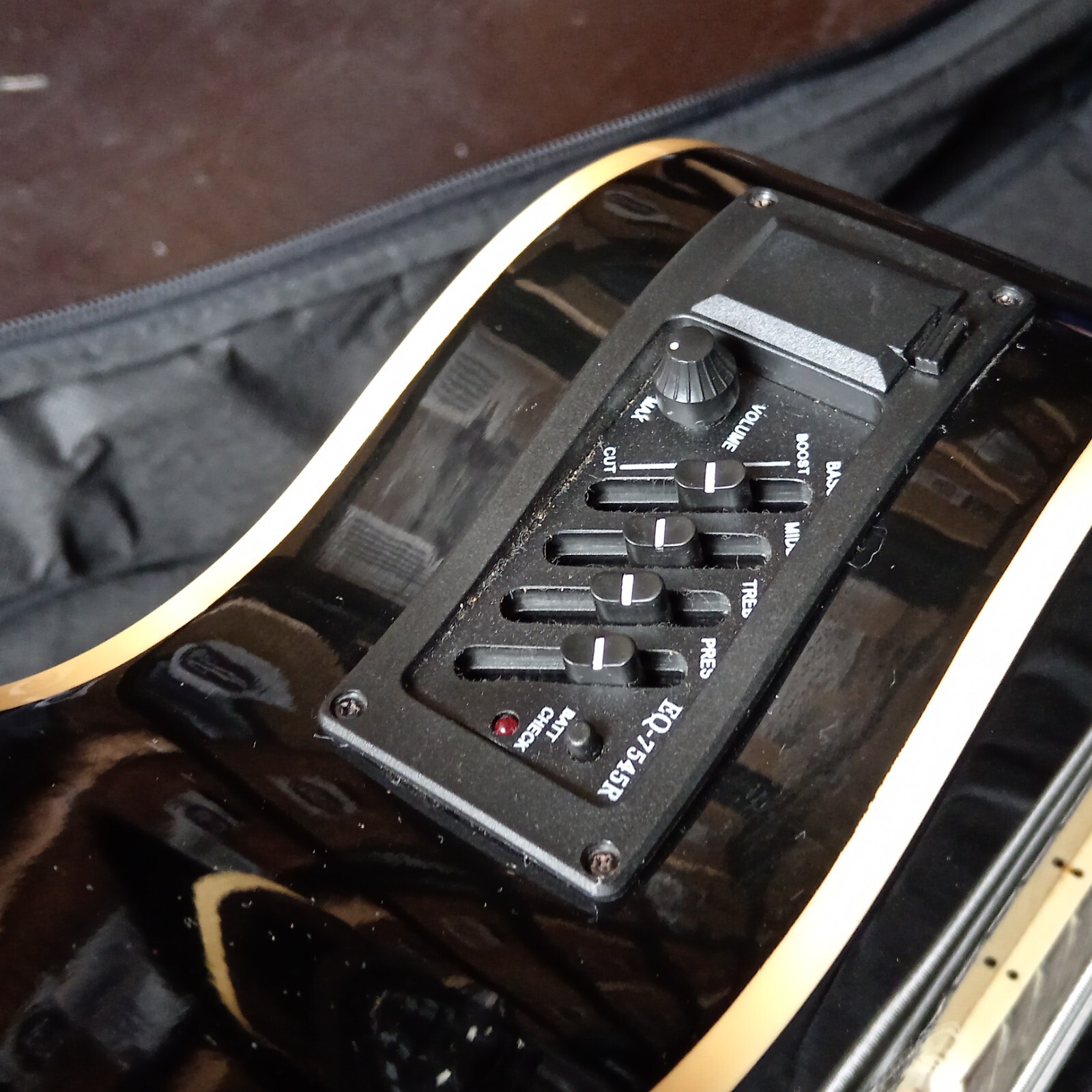 Swift London Semi Electro Acoustic Bass Guitar W/ Protective Case 4