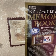 New Pioneer E-Z Load 12" x 12" Memory Book With 3 Refill Packs Textured Mulberry