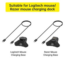 Wireless Mouse Charging Base Dock Stand for Logitech G903 GPW 3/4 Razer V2pro