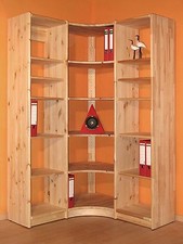 Eckregal Regalsystem Regal Kiefer massiv natur flexibel & erweiterbar