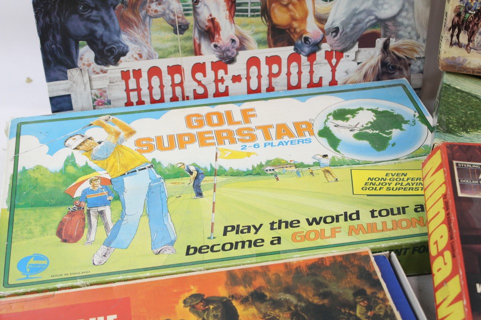 Vintage Board Games Job Lot Waddingtons Battle of The Little Big Horn