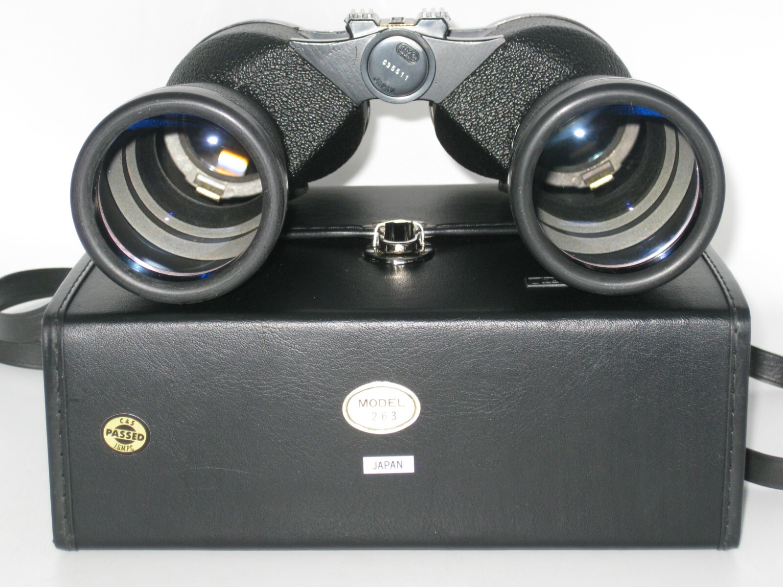 Vintage Jason Empire Binoculars 263 10x50 420ft at 1000yds +Case+4 Caps