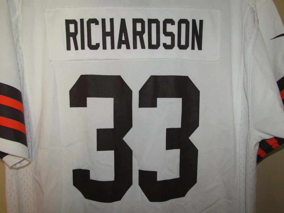 Camiseta deportiva blanca Nike NFL PLAYER juvenil XL ON FIELD Trent Richardson Cleveland Browns Foto 2 de 4