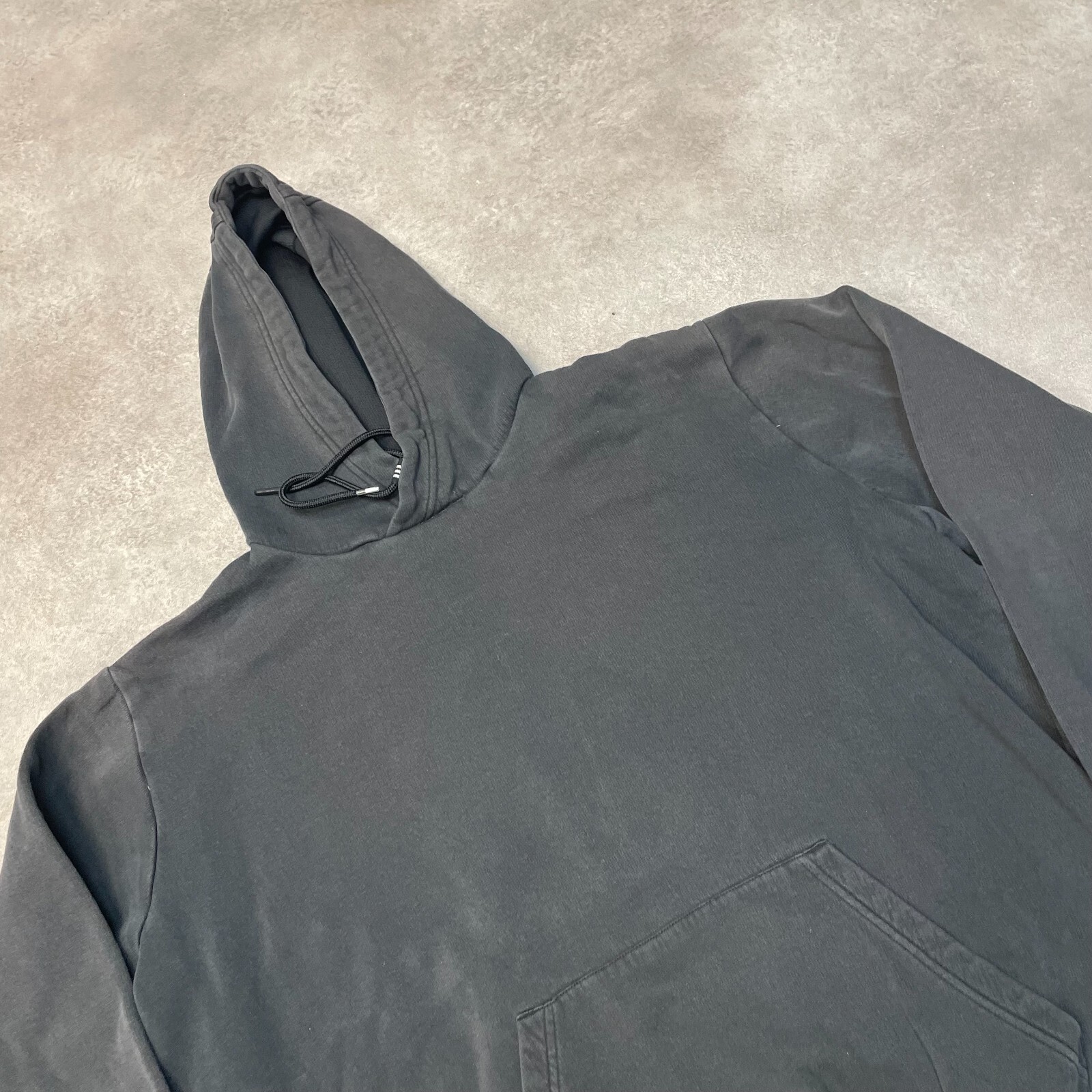 Adidas Hoodie Mens Y2K Pull Over Spellout Sweatshirt, Black Medium image 3