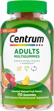Centrum Multigummies  for Adults, D, B, E, Assorted Fruit Flavor - 110 Count
