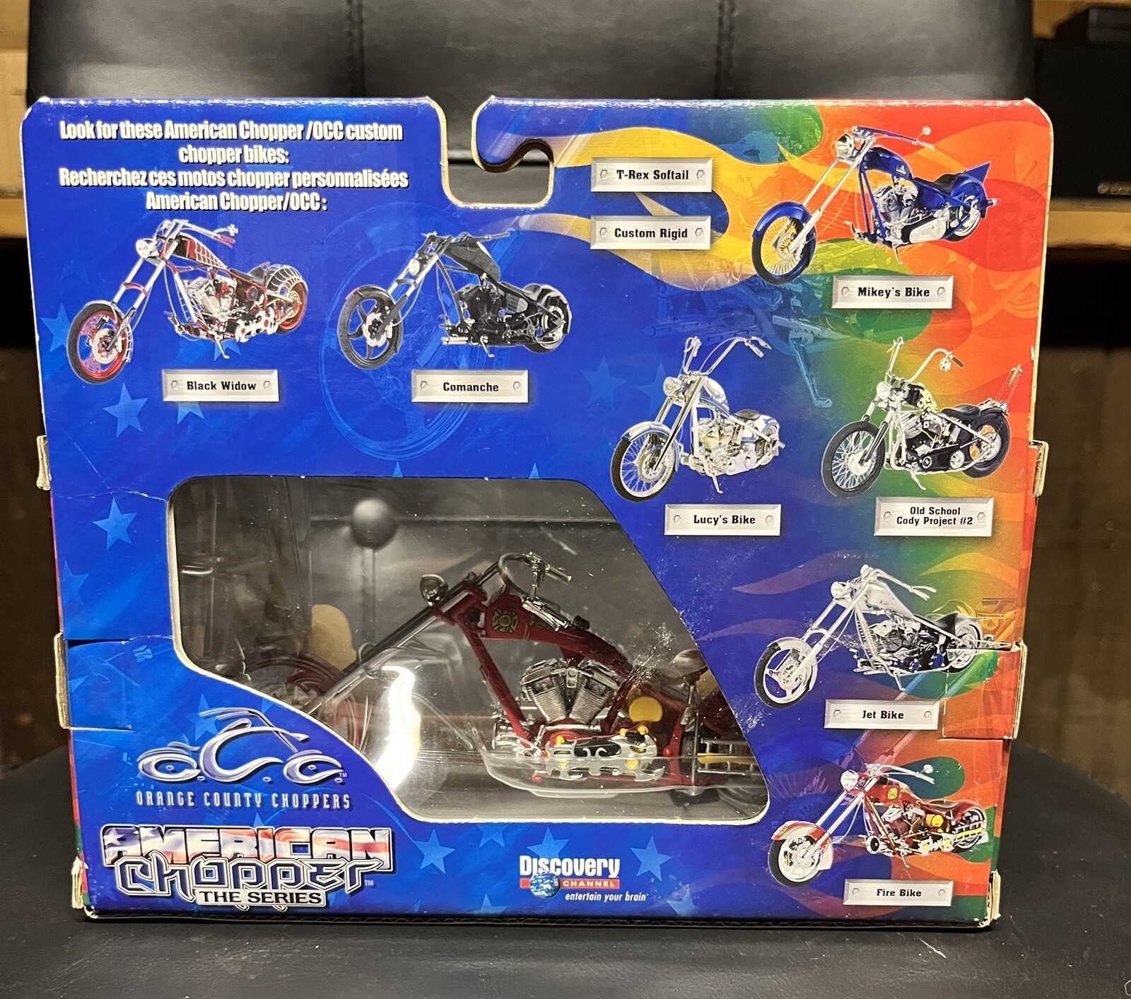 orange county choppers diecast motorcycle American Chopper Fire Bike