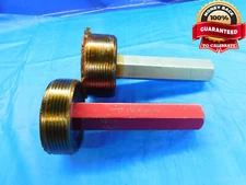 3 3/8 8 UN 2B THREAD PLUG GAGE 3.375 3.3750 GO NO GO P.D.'S = 3.2938 & 3.3052