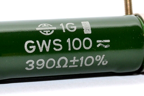 Vintage Leistungs-Widerstand von Draloric Typ GWS100, 390 Ohm / 80 W / ±10%, NOS - Picture 2 of 4