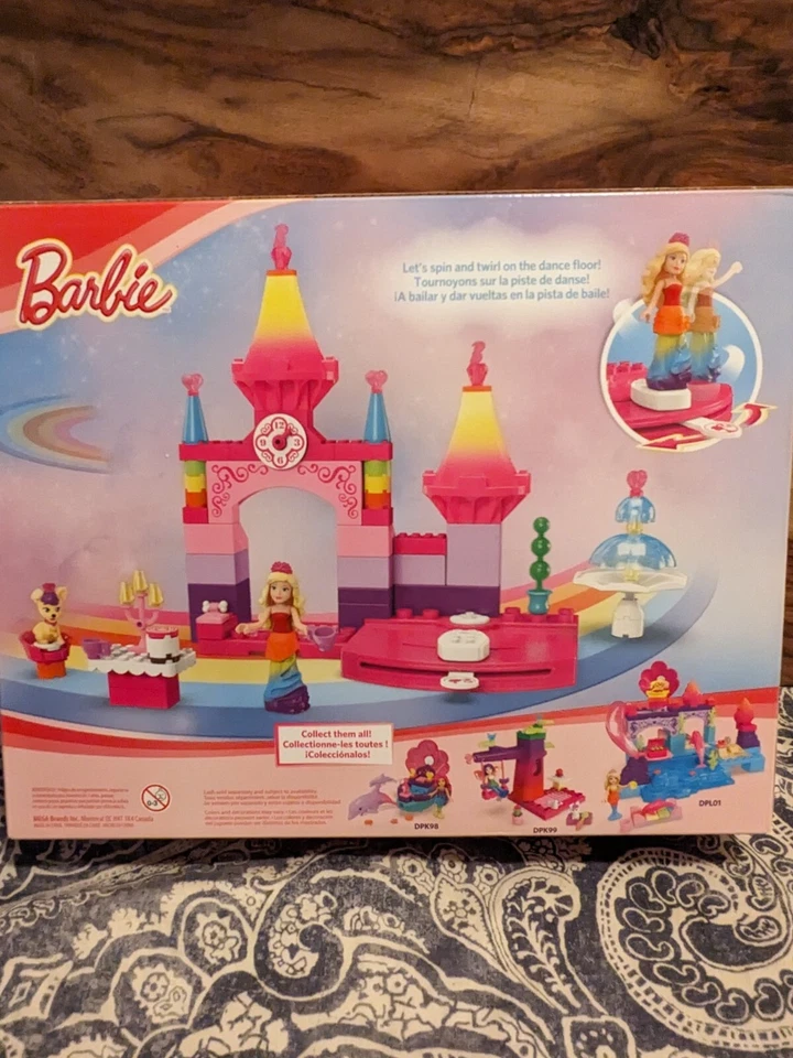 Barbie Mega Bloks Barbie Arco Iris Princesa Castillo *NUEVO* 81 Piezas Foto 2 de 4