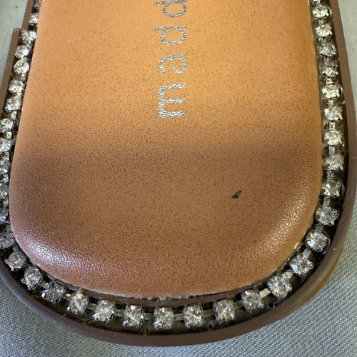 Madden Girl Rhinestone Braided Strap Slide Sandals Silver Women Size 8.5 - Picture 12 of 24