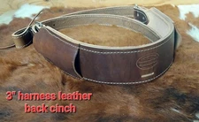 New horse tack 3" roping saddle back cinch flank Harness leather 