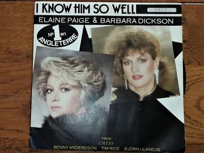 ELAINE PAIGE & BARBARA DICKSON - I KNOW HIM SO WELL (45 TURN DISC) - V18 -