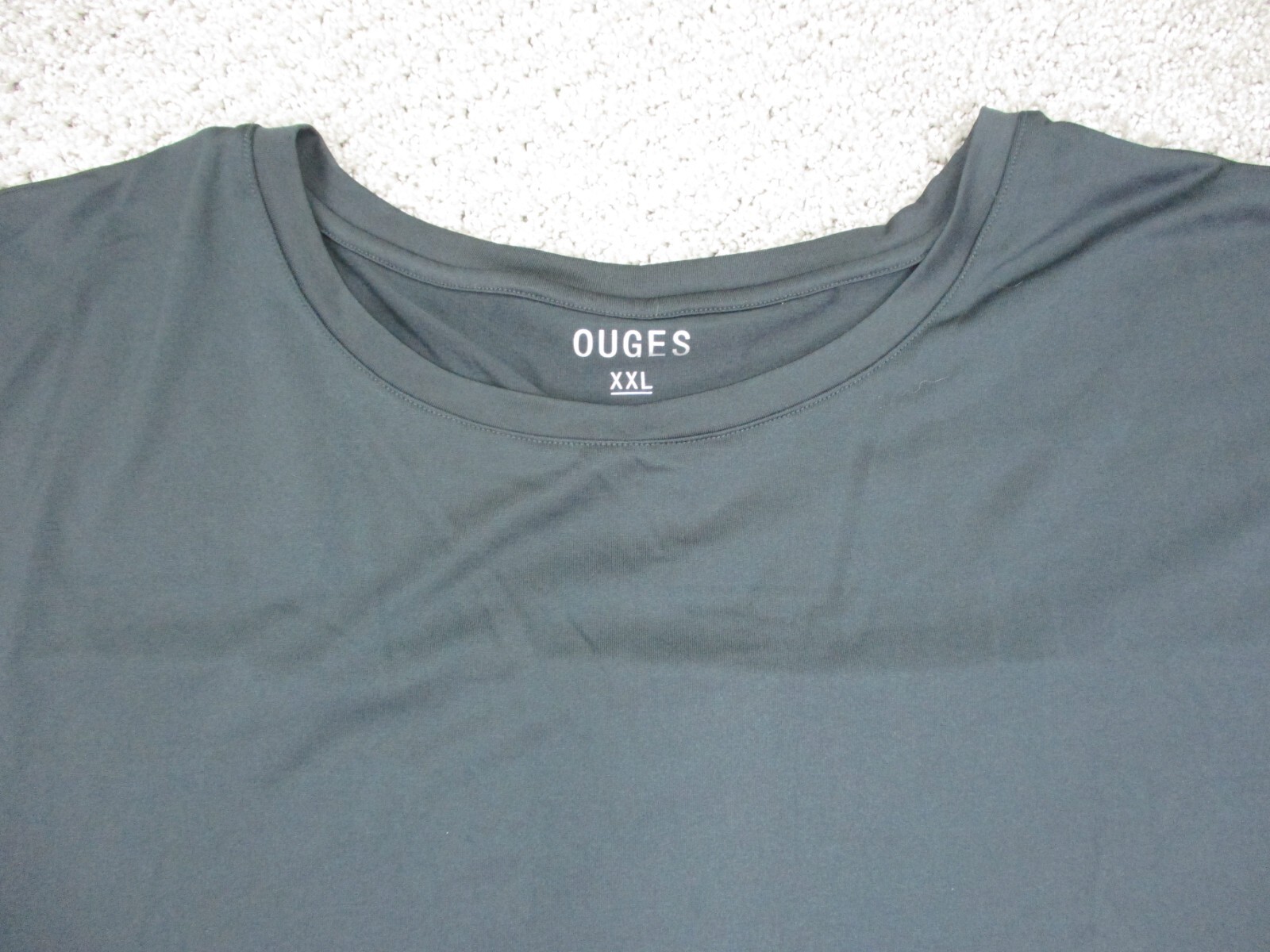 Ouges Shirt Adult 2XL XXL Dark Gray Long Sleeve A… - image 3