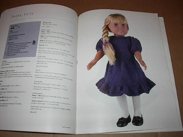 Fun Fashions by Annie's Knitting 8 Contemporary Outfits to Knit for 18" Dolls PB - Image 2 of 4