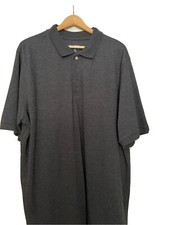 KingSize Men's Big  Tall Piqu  Polo Shirt Size 2XL Dark Charcoal Gray