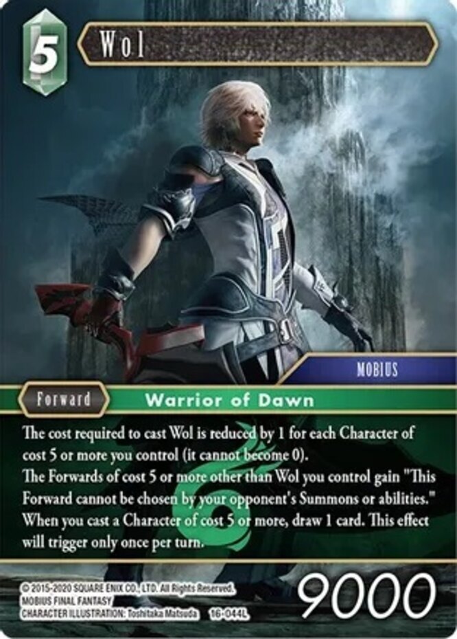 Near Mint FFTCG Wol - 16-044L Emissaries of Light Final Fantasy