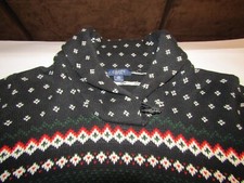 Chaps Knit Sweater 2xl black multi color Winter Snow skiing warm cozy quality