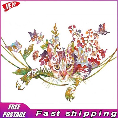 5D DIY Full Round Drill Diamond Painting Cat Kit Heimdekoration Kunsthandwerk