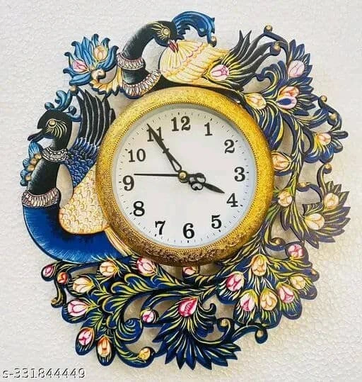 Modern Large Living Room Wall Stylish Wooden Wall Clocks - Image 2 of 4