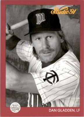 1991 Studio Dan Gladden Minnesota Twins #85 Baseball Card