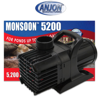 Anjon MS-5200 Monsoon Series Hybrid Drive Submersible Pond Pump - 5,200 gph