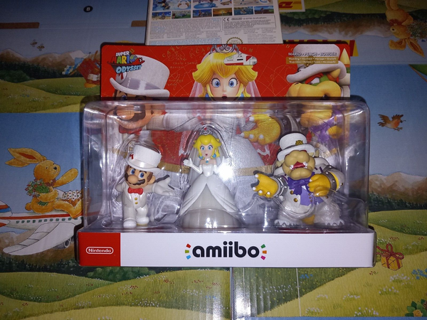 Amiibo Super Mario Odyssey Bowser + Mario + Peach 3Er Pack Neu Ovp Switch 3Ds-image