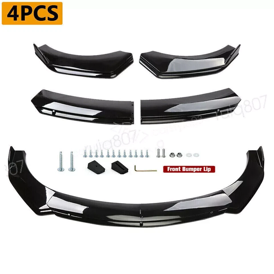 Front Bumper Lip Spoiler Splitter + Strut Rods For Mitsubishi 3000GT 1991-1999 Foto 2 de 4