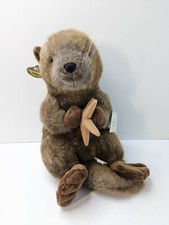 VTG 1990 Ganz Bros Heritage Collection Stuffed Otter Starfish Animal Plush 13"