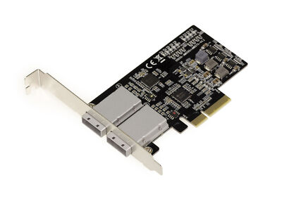 PCIe 2.0 4x SAS + SATA - 6GB - 8 Ports EXTERNES - CHIPSET JMB575 JMB585